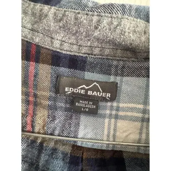 April 25th Flannels – Naruto Shadow Clone Upcycled Plaid Flannel | Eddie Bauer - Picture 5 of 7